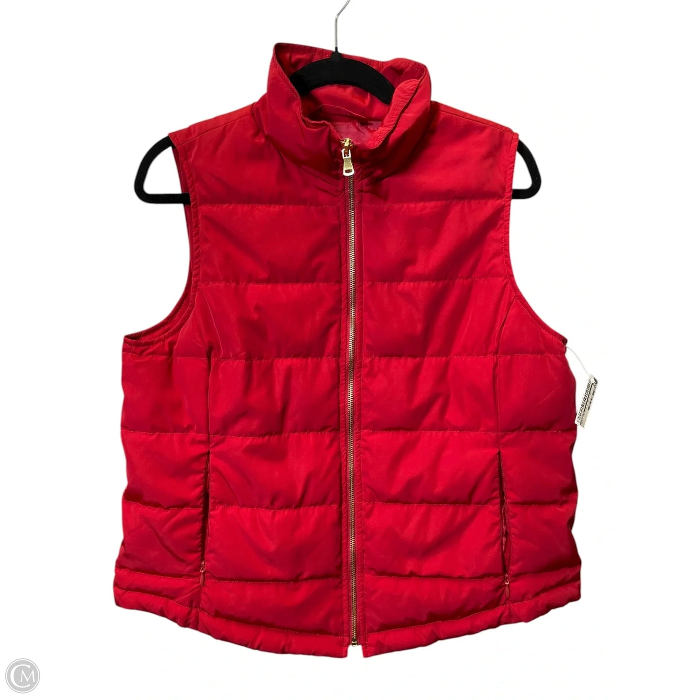 Vest Puffer & Quilted By Talbots In Red, Size: M