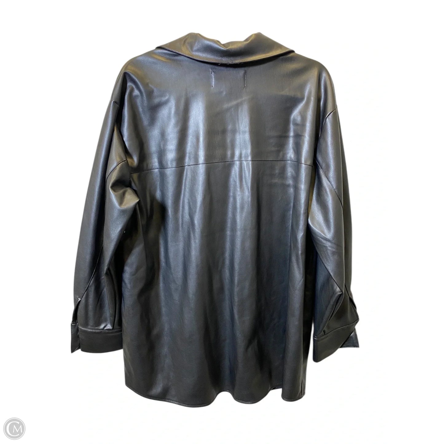Jacket Leather By Steve Madden In Black, Size: L