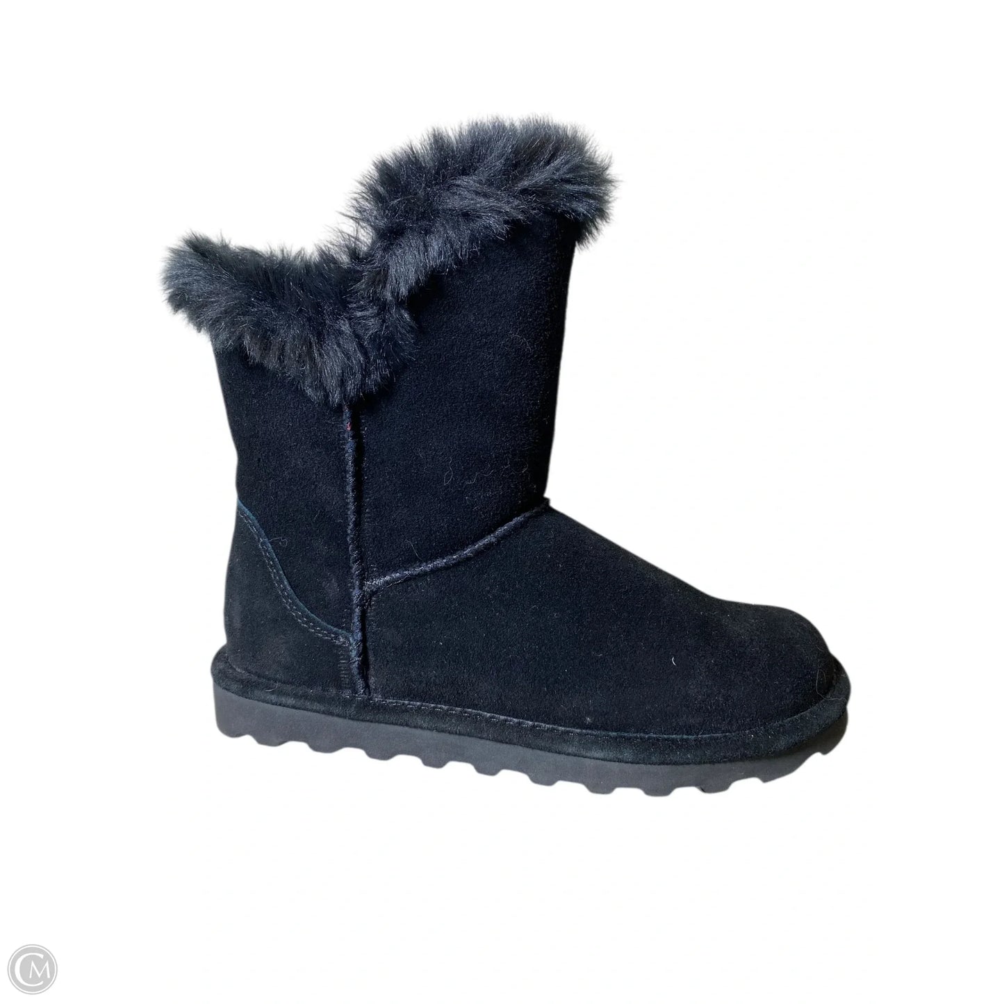 Boots Mid-calf Flats By Bearpaw In Black, Size: 7