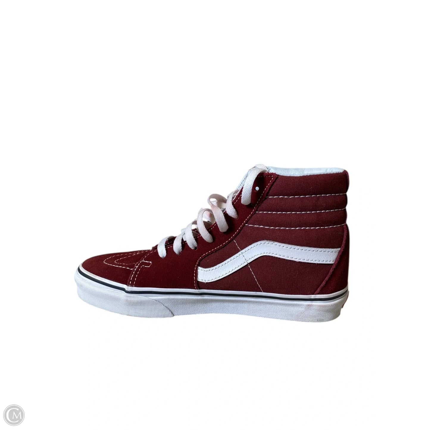 Shoes Flats By Vans In Maroon, Size: 8