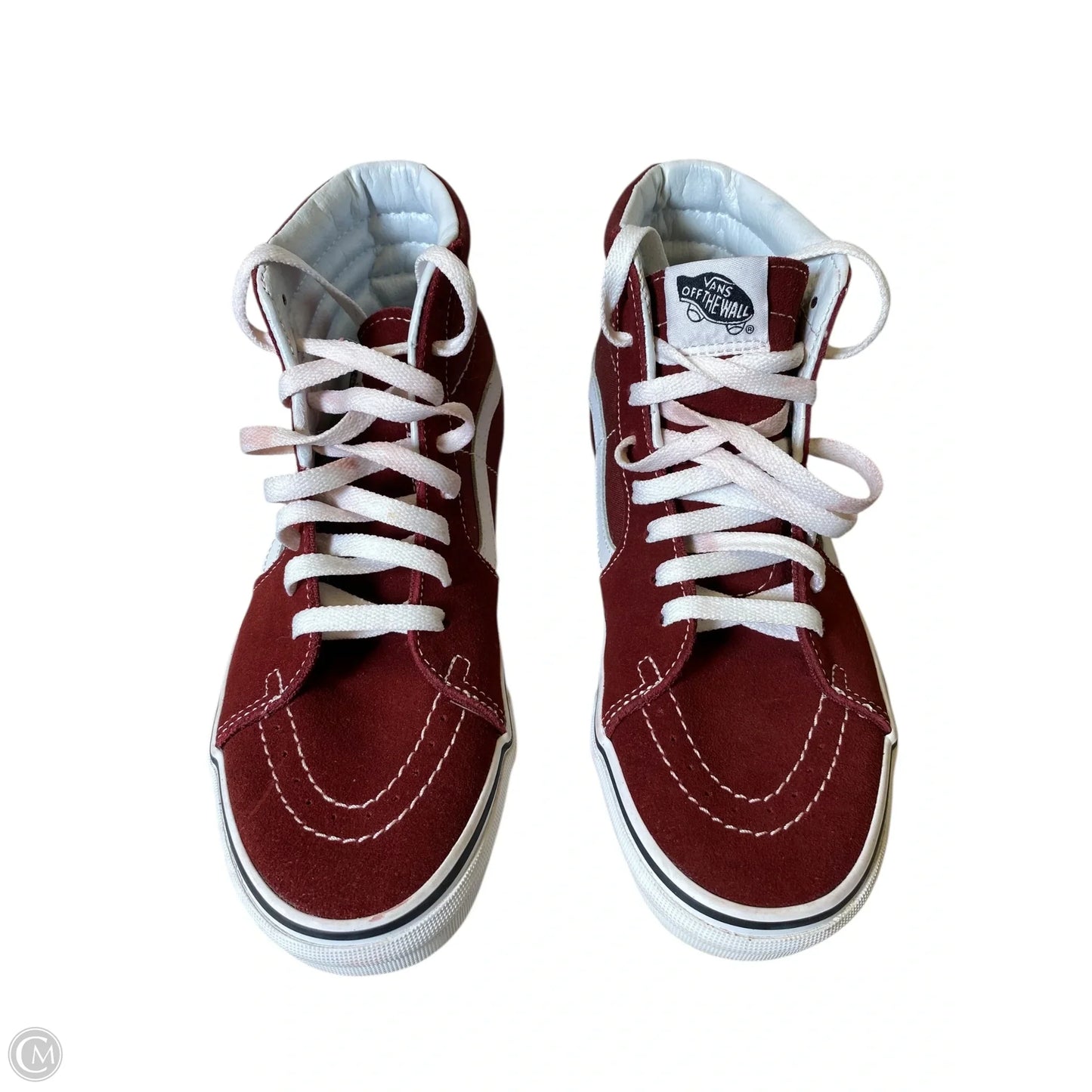 Shoes Flats By Vans In Maroon, Size: 8