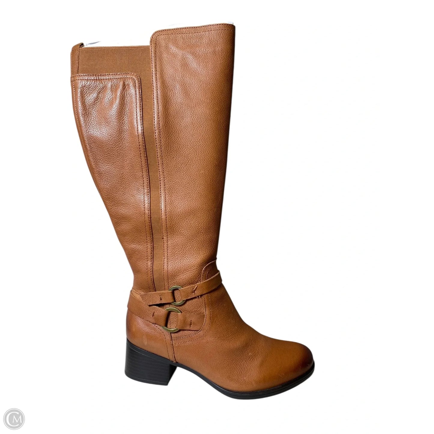 Boots Knee Heels By Naturalizer In Brown, Size: 8