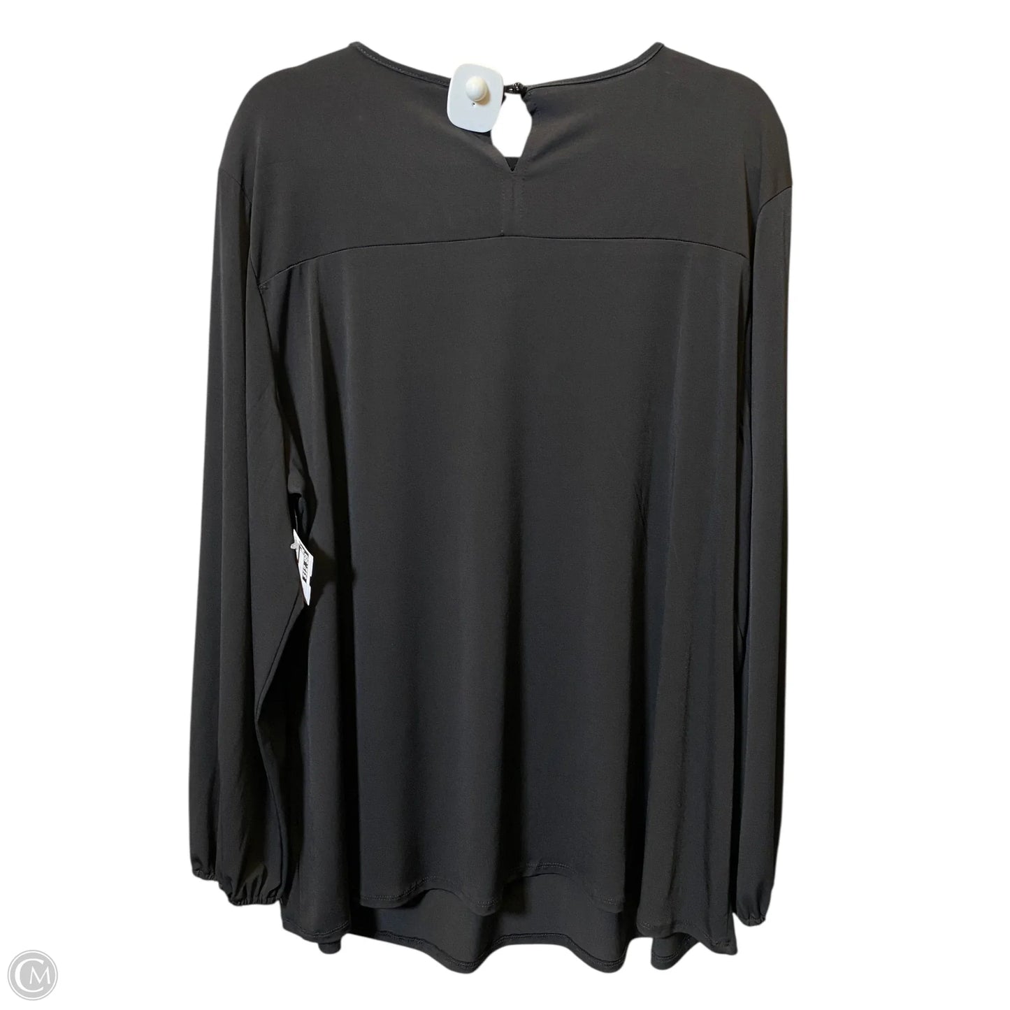 Blouse Long Sleeve By New York And Co In Black, Size: 3x