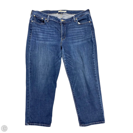 Jeans Boyfriend By Levis In Blue Denim, Size: 22
