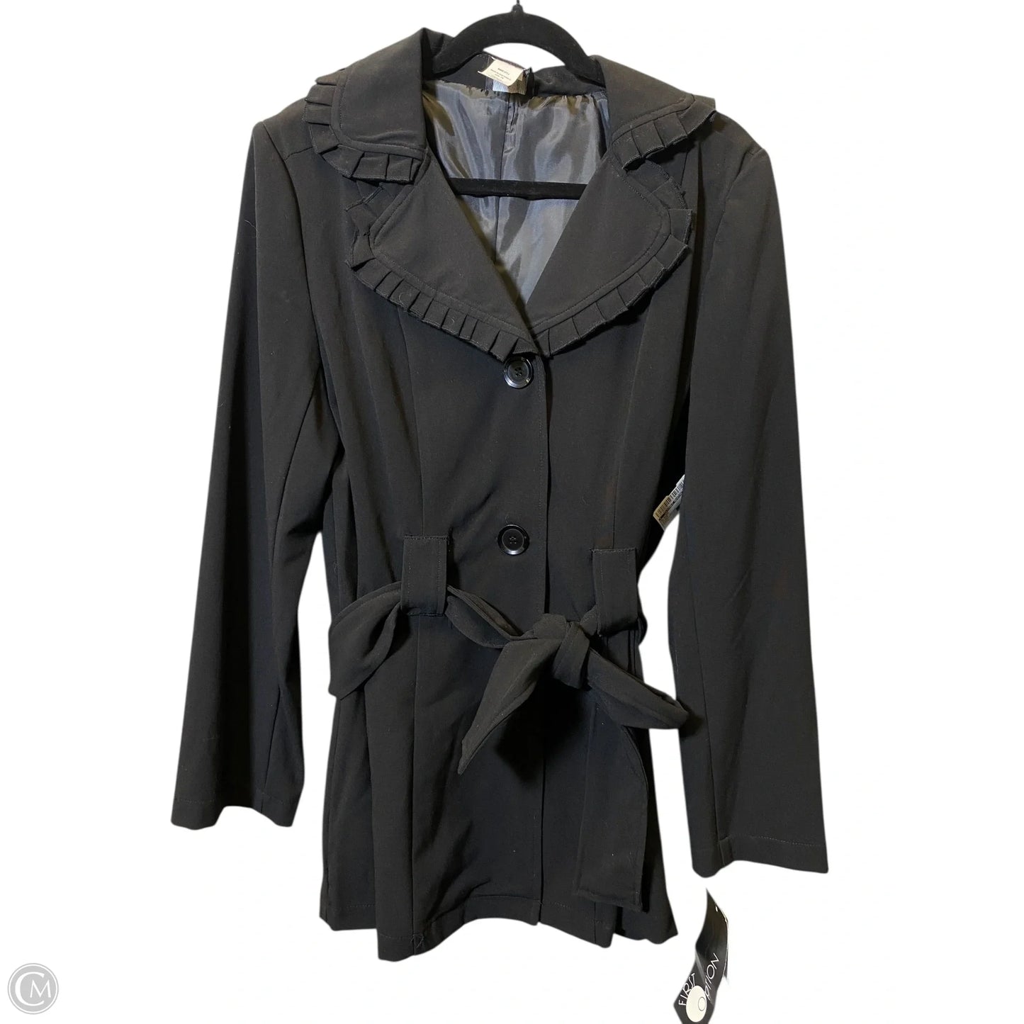 Blazer By Clothes Mentor In Black, Size: L