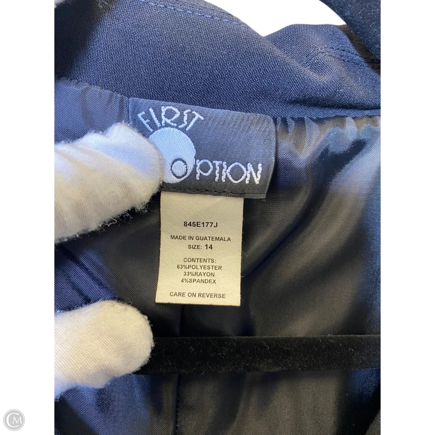 Blazer By Clothes Mentor In Black, Size: L