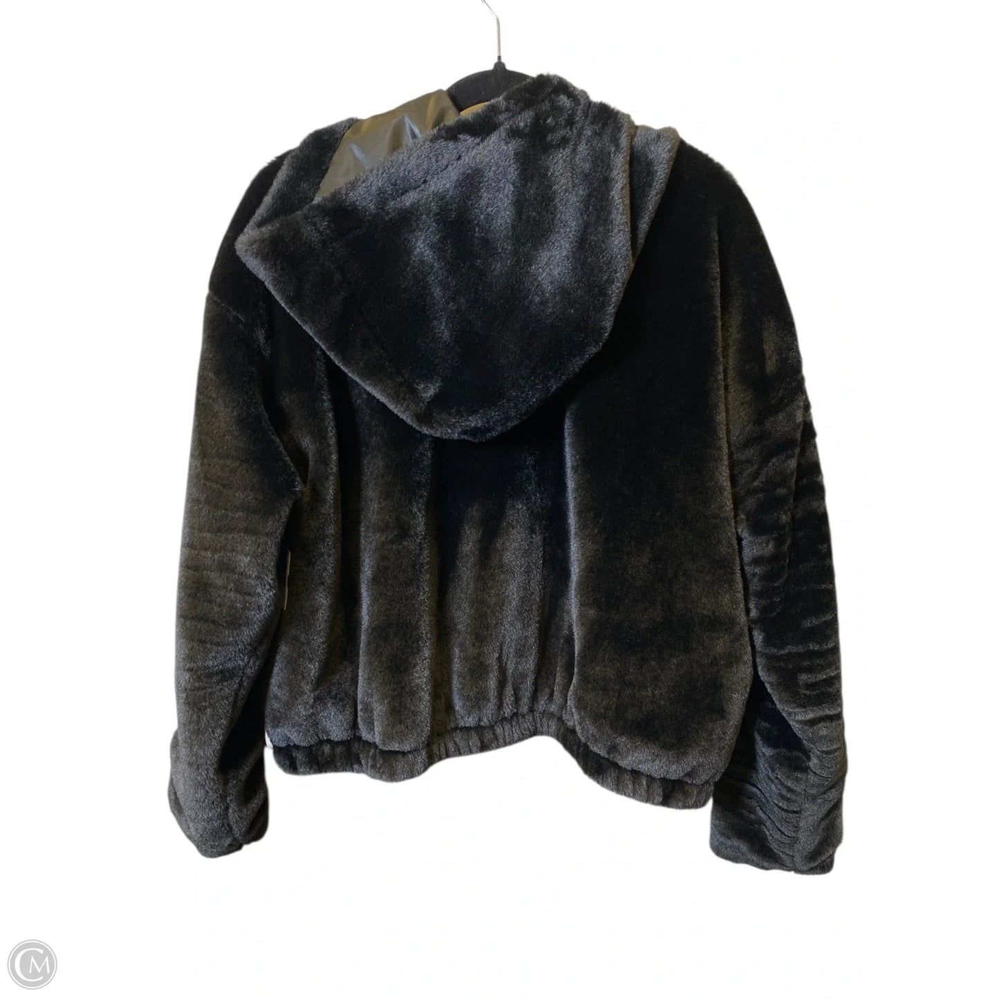 Jacket Faux Fur & Sherpa By Clothes Mentor In Black, Size: 2x