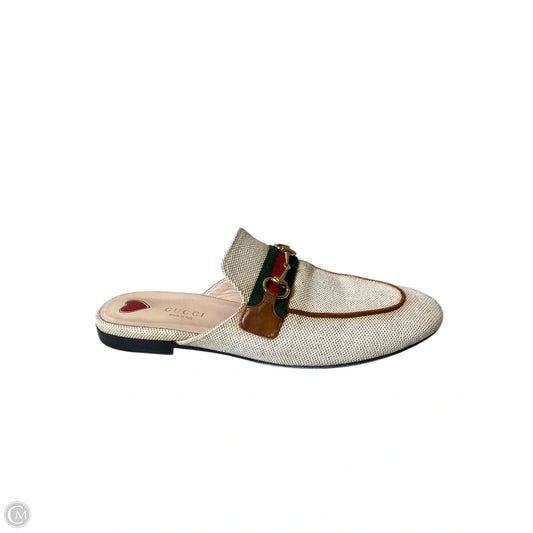 Sandals Luxury Designer By Gucci In Multi-colored, Size: 7.5