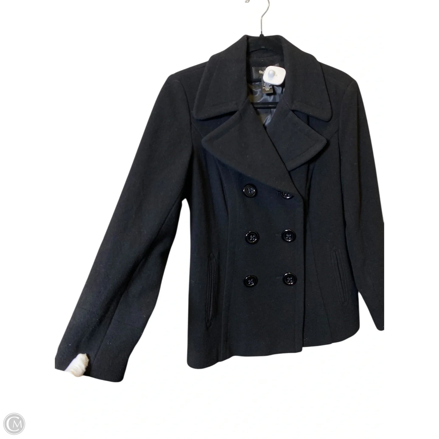 Coat Wool By Style And Company In Black, Size: Lp