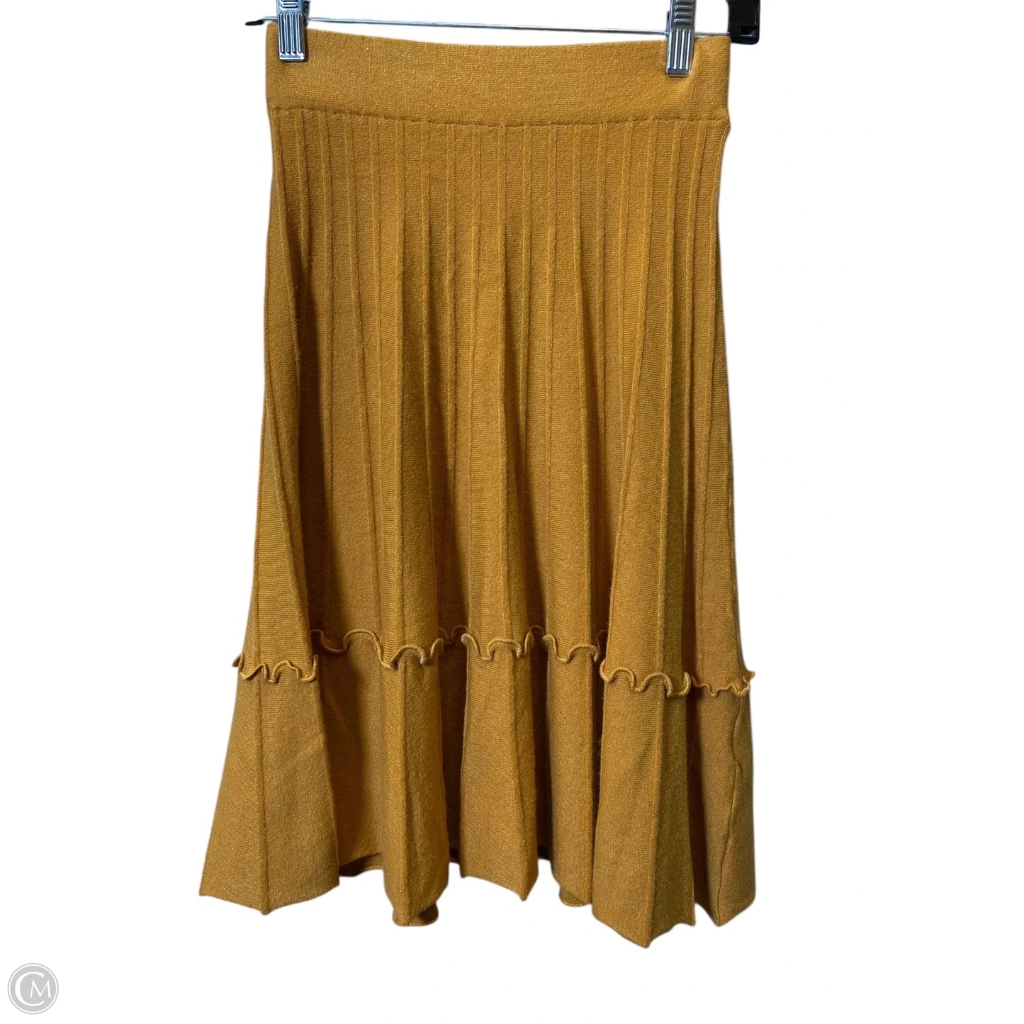 Skirt Midi By Glam In Yellow, Size: S