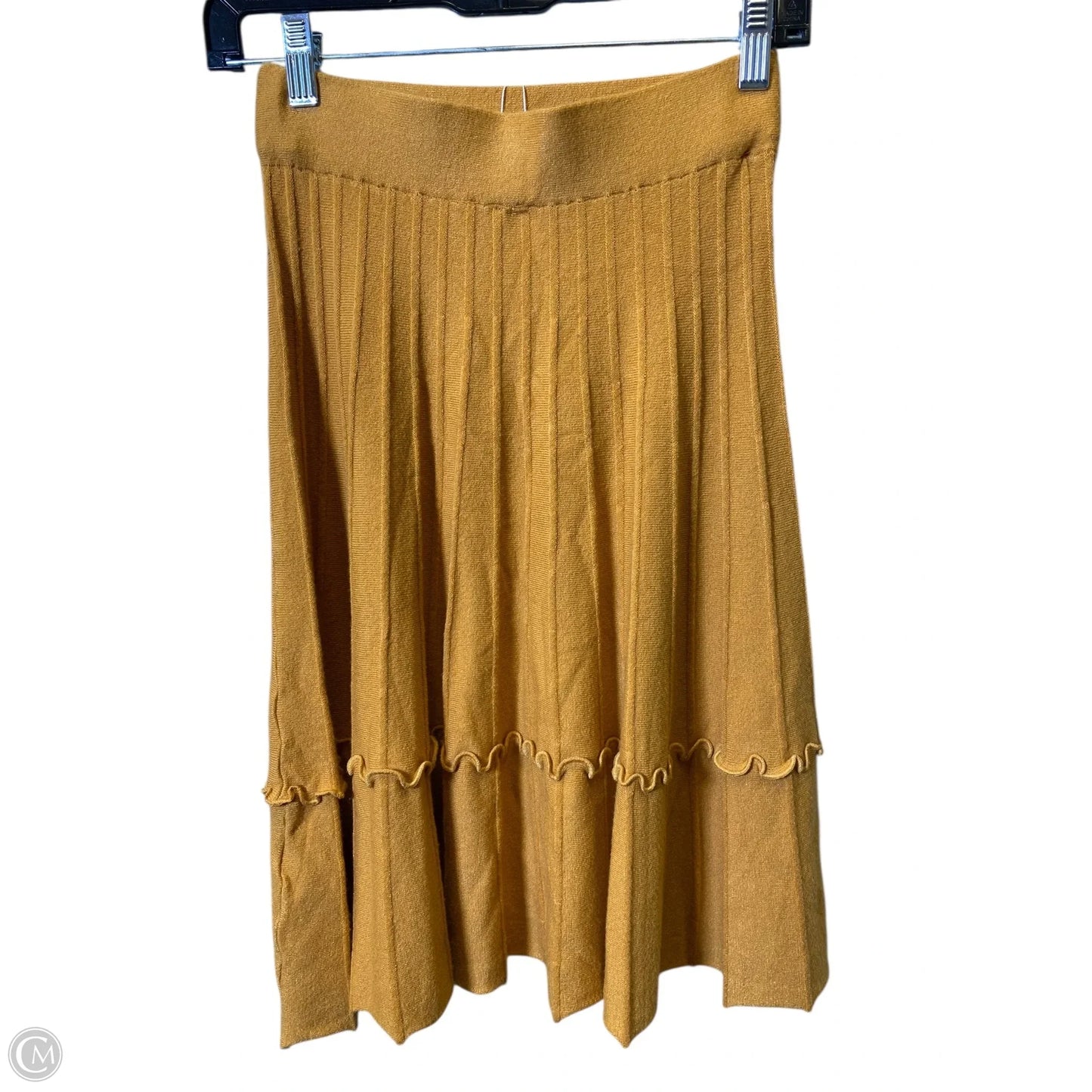 Skirt Midi By Glam In Yellow, Size: S