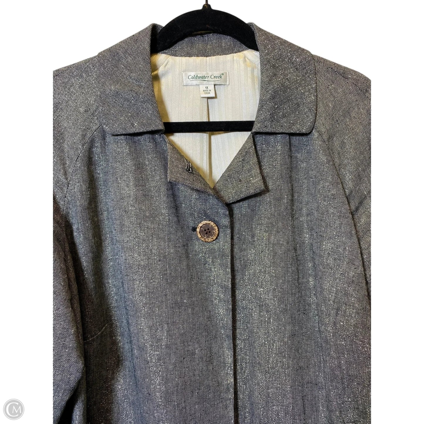 Blazer By Coldwater Creek In Silver, Size: 1x