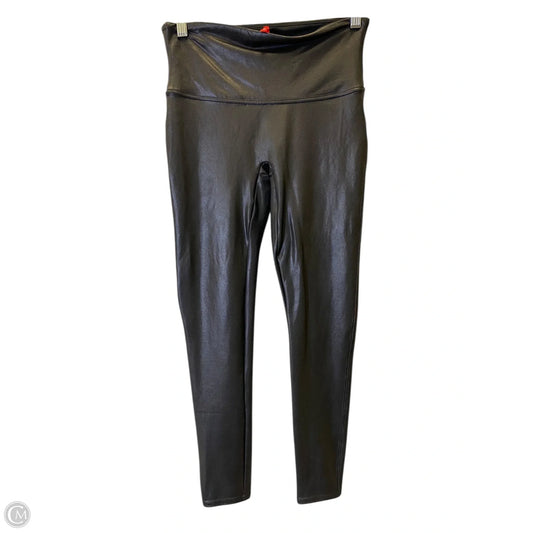 Athletic Leggings By Spanx In Black, Size: L