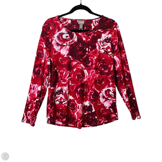 Top Long Sleeve By Chicos In Multi-colored, Size: L