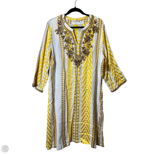 Dress Casual Midi By Soft Surroundings In Multi-colored, Size: L