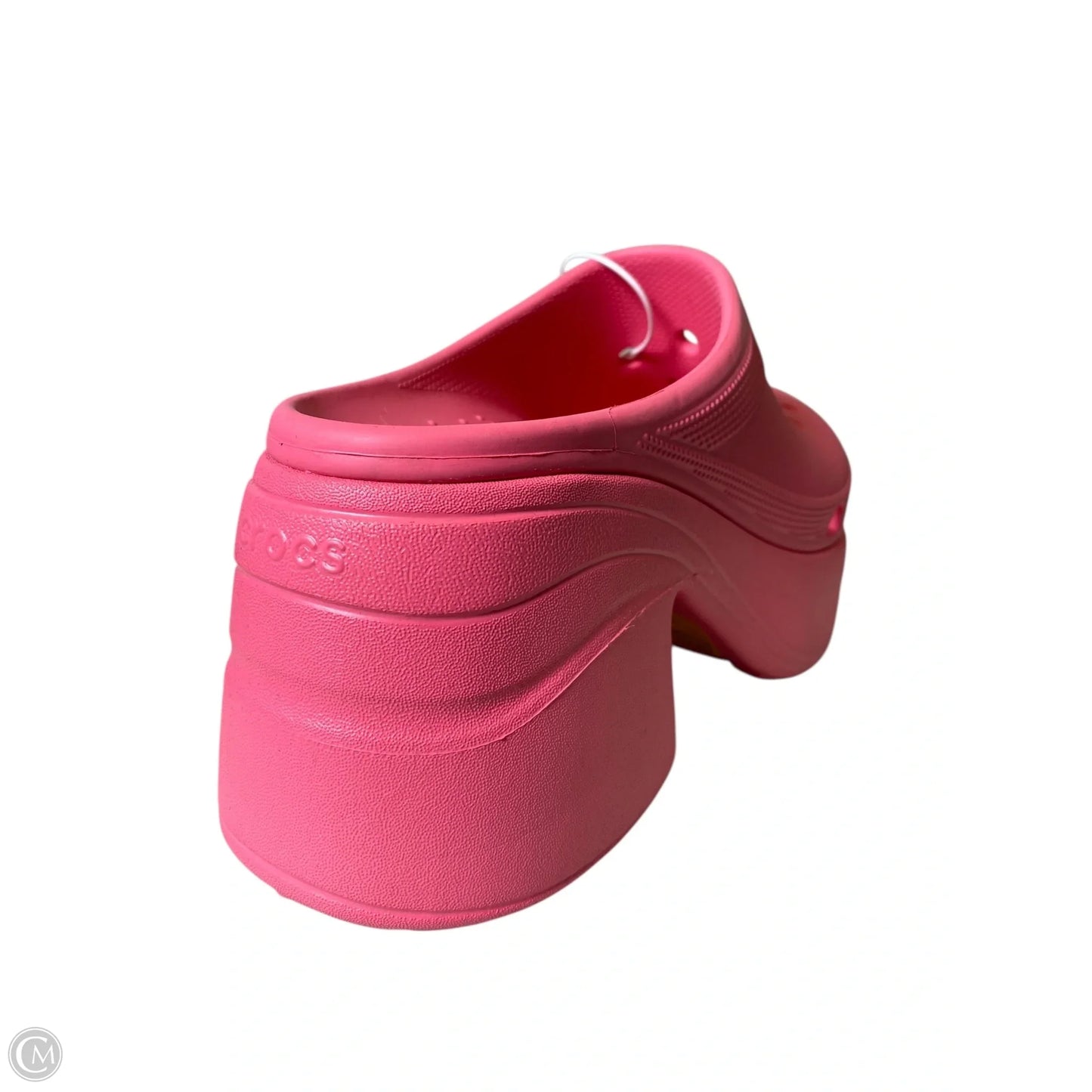 Sandals Heels Block By Crocs In Pink, Size: 10