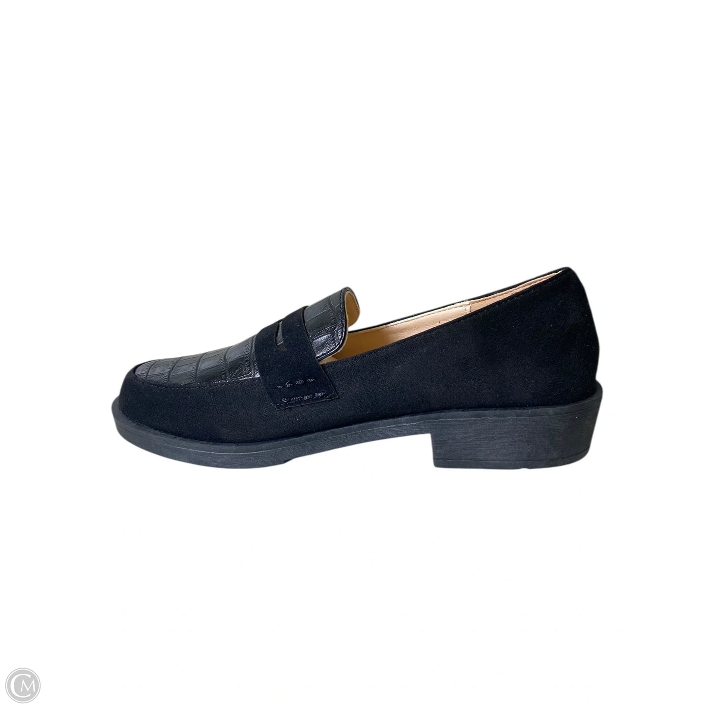 Shoes Flats By Clothes Mentor In Black, Size: 8.5