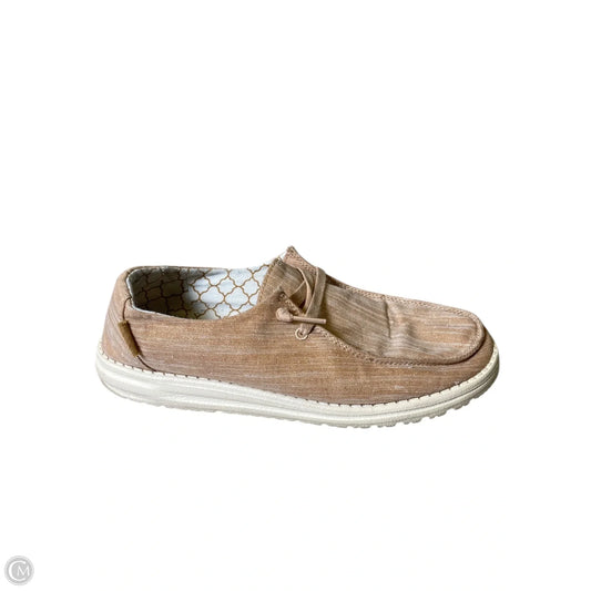 Shoes Flats By Hey Dude In Rose Gold, Size: 10