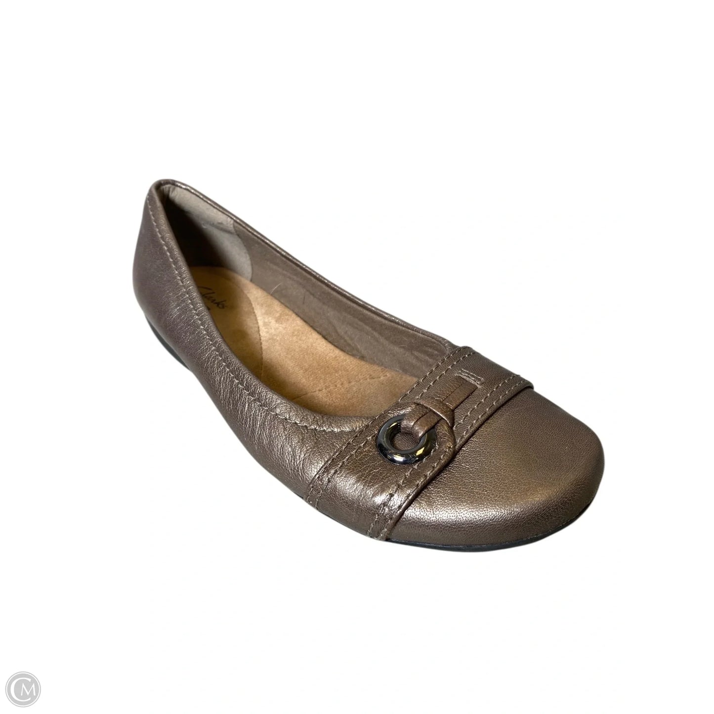 Shoes Flats By Clarks In Gold, Size: 7.5