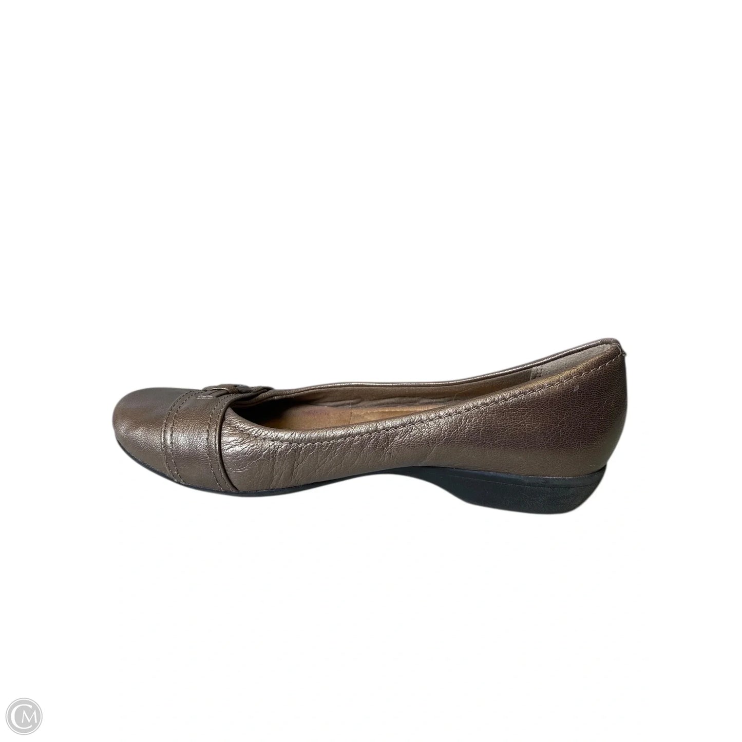 Shoes Flats By Clarks In Gold, Size: 7.5