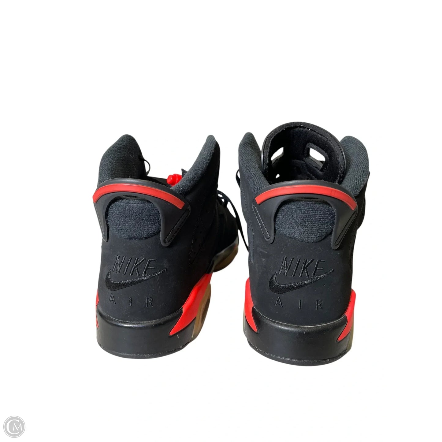 Shoes Luxury Designer By Jordan In Black & Red, Size: 6.5Y
