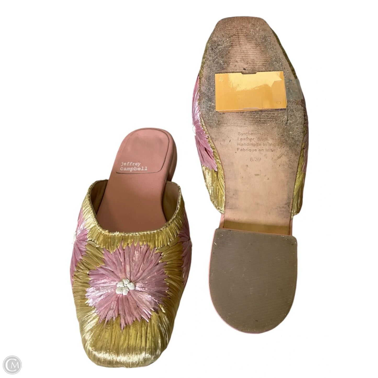 Shoes Flats By Jeffrey Campbell In Pink & Tan, Size: 8