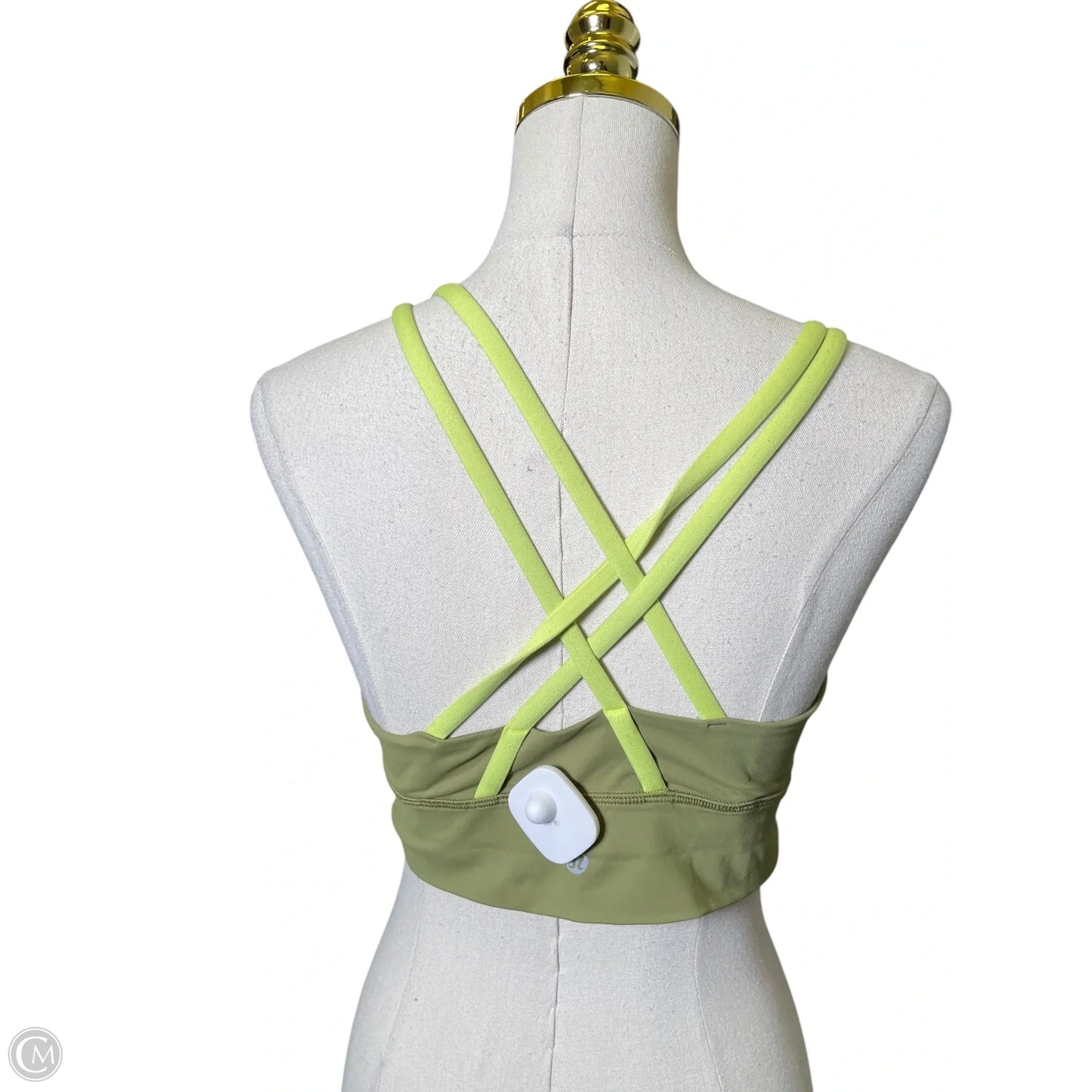 Athletic Bra By Lululemon In Green, Size: M