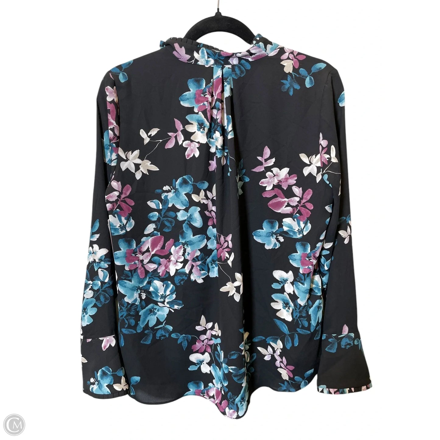 Top Long Sleeve By White House Black Market In Floral Print, Size: 6