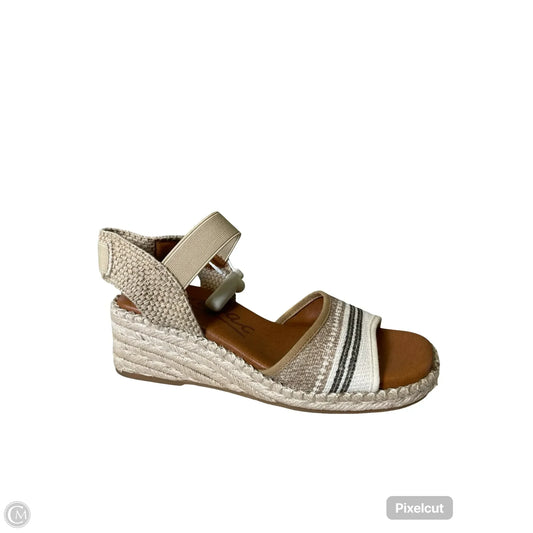 Shoes Heels Wedge By Zodiac In Beige, Size: 7.5