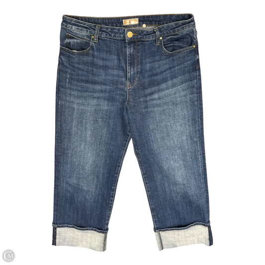 Jeans Wide Leg By Kut In Blue Denim, Size: 14