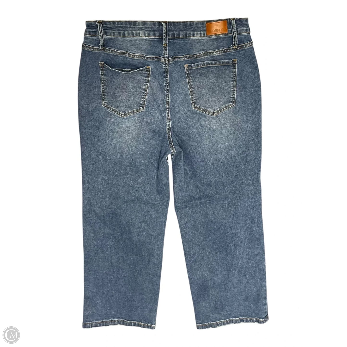 Jeans Wide Leg By Clothes Mentor In Blue Denim, Size: 16