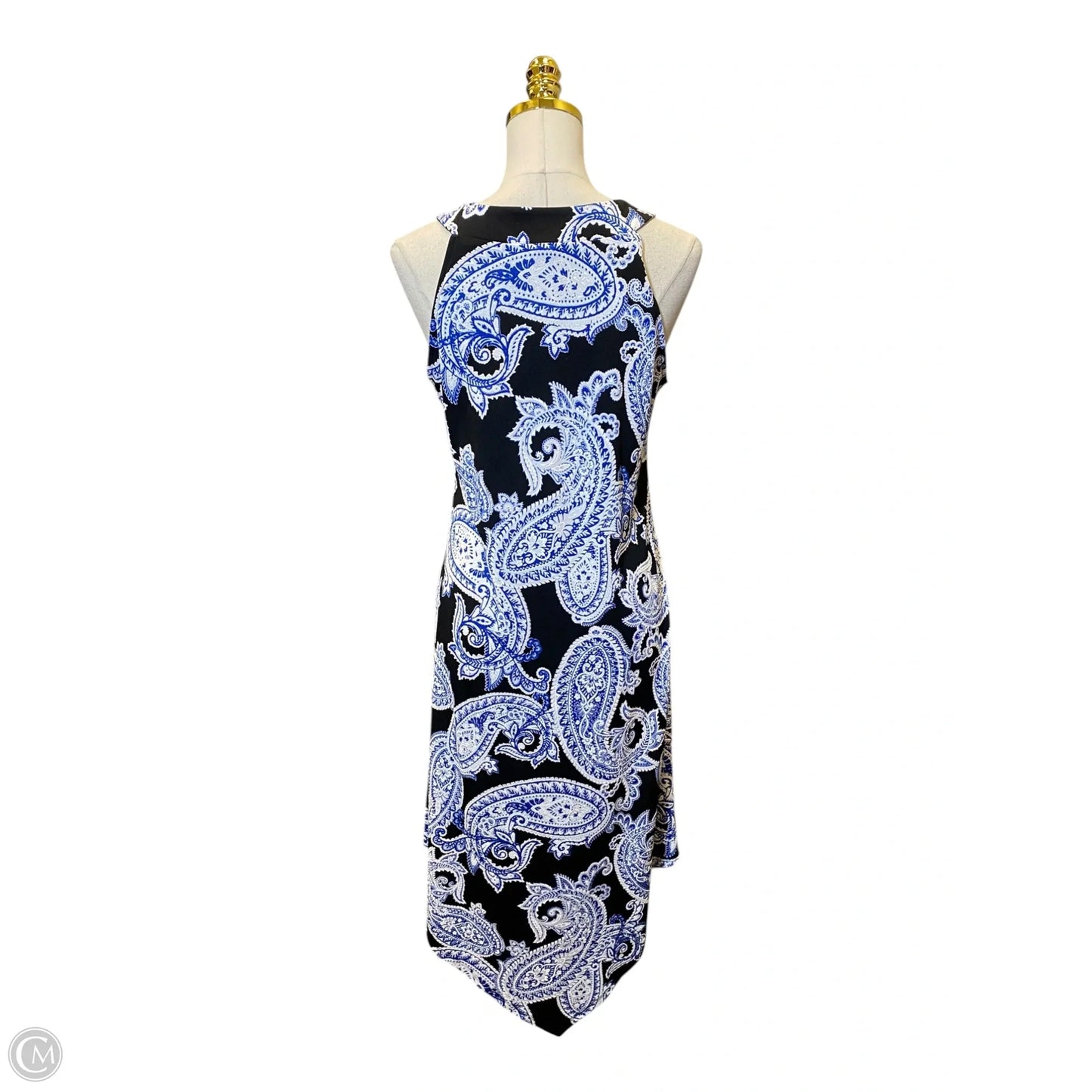 Dress Casual Midi By Dana Buchman In Blue & White, Size: S
