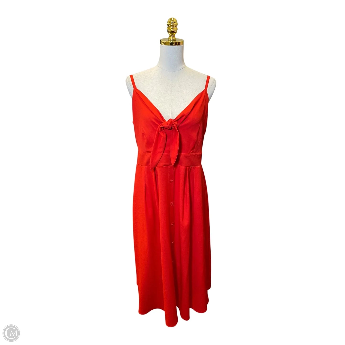 Dress Casual Midi By Kensie In Red, Size: Xl