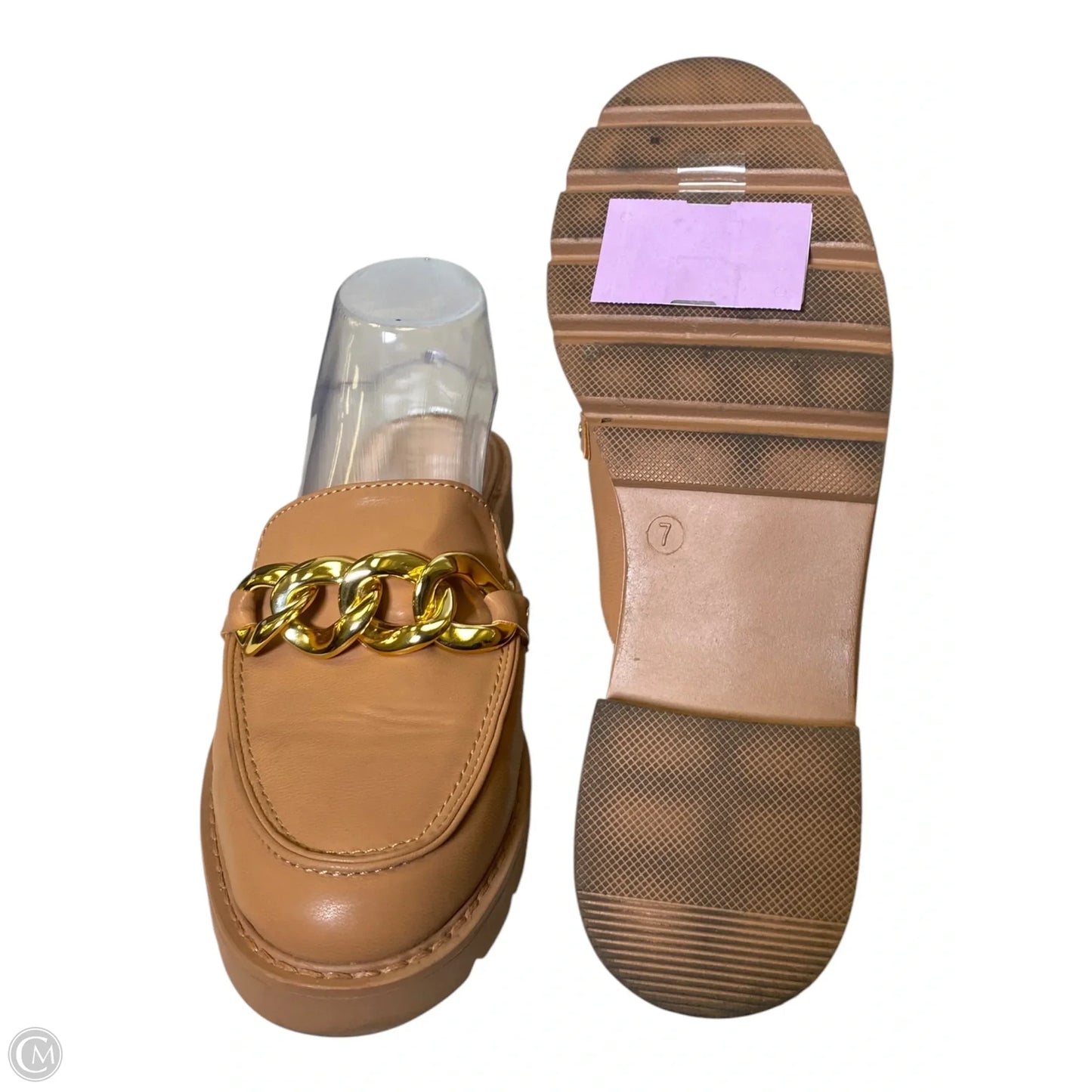 Sandals Flats By Shoedazzle In Brown, Size: 7