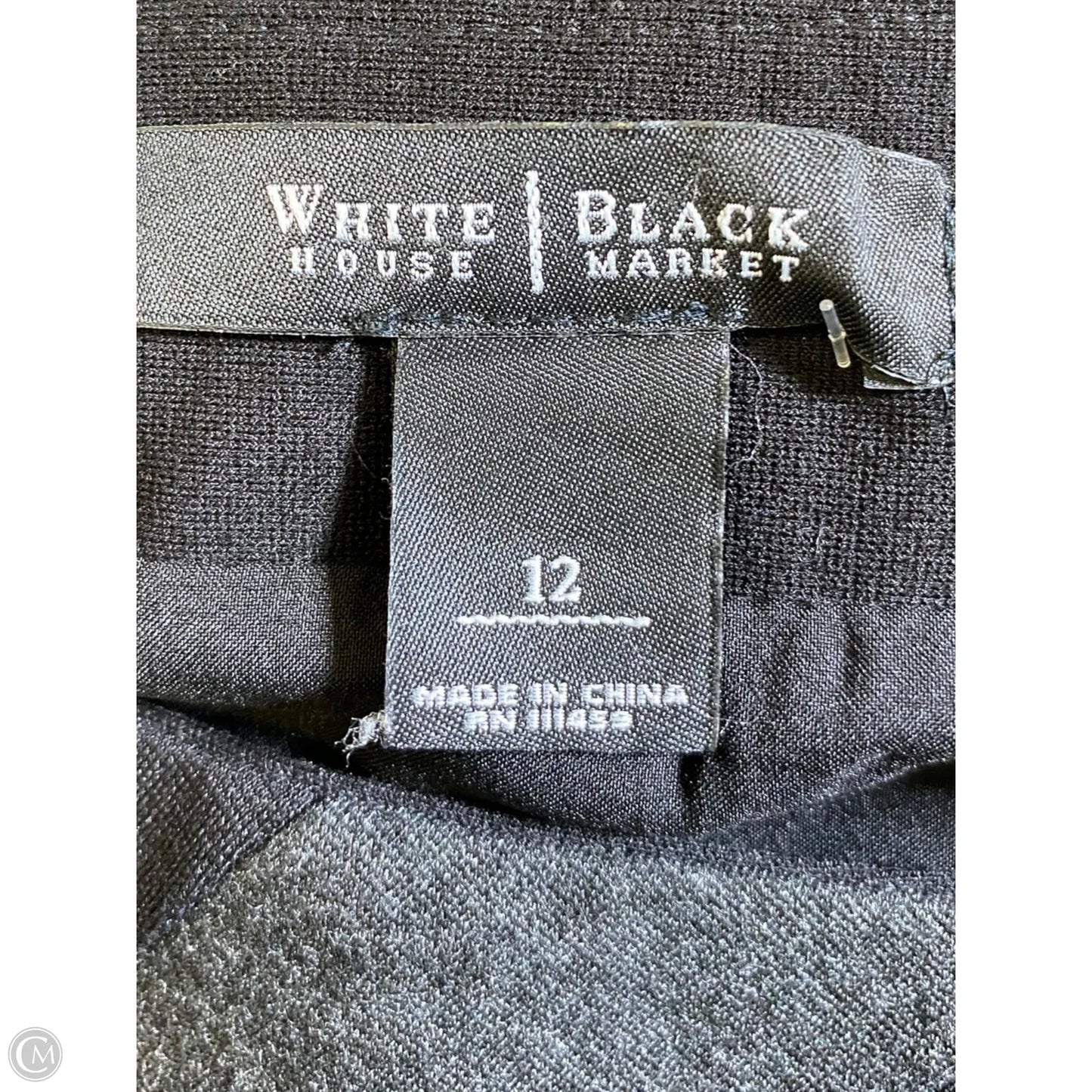 Skirt Mini & Short By White House Black Market In Black & White, Size: L