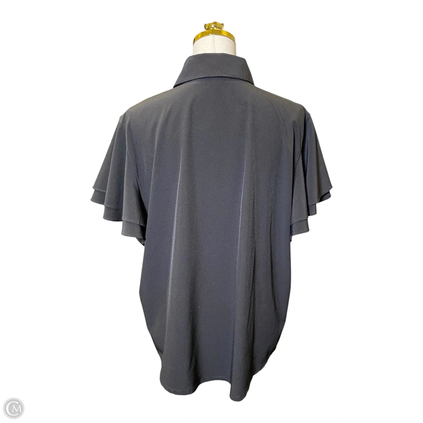 Top Short Sleeve By Chicos In Black, Size: Xl
