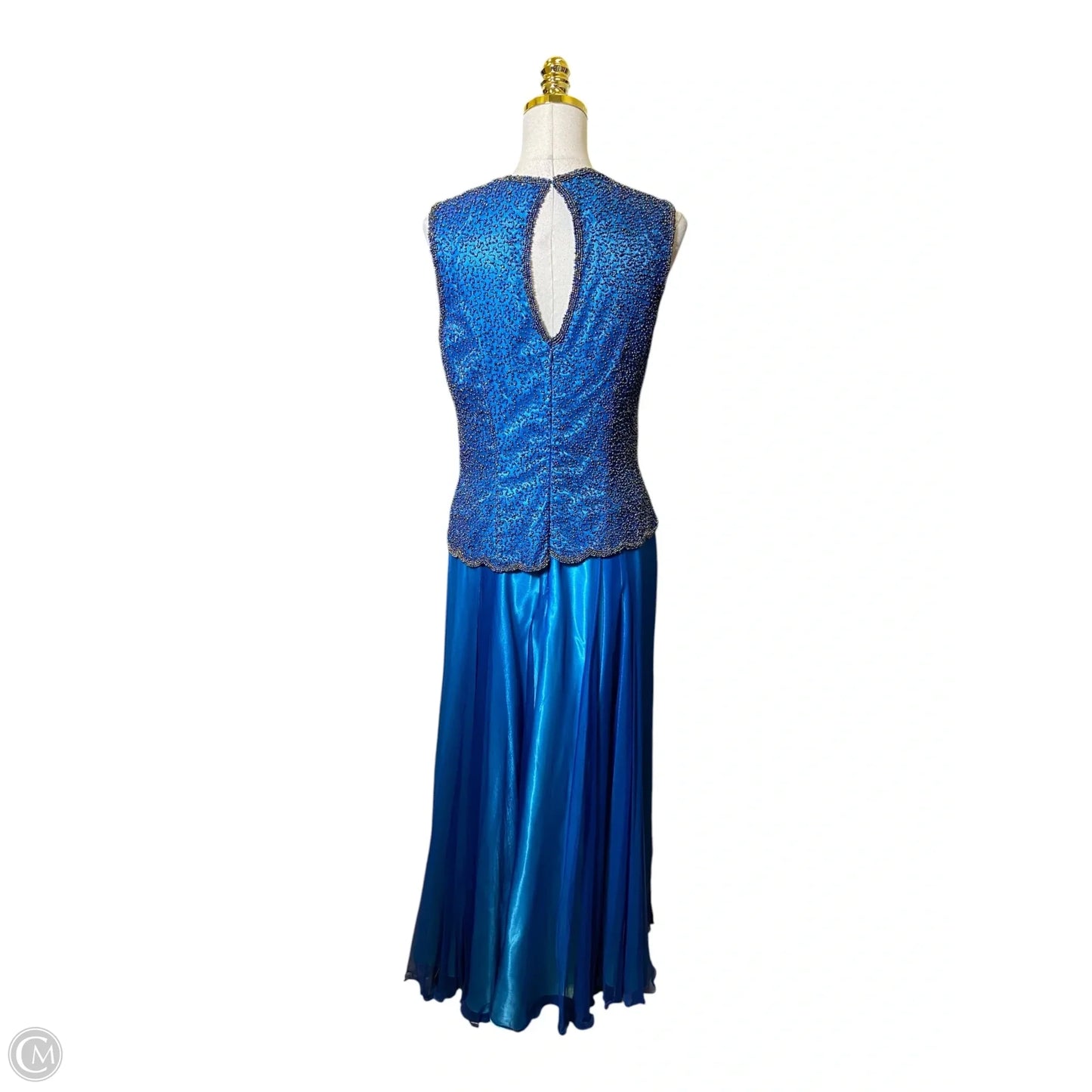 Dress Party Long By Clothes Mentor In Blue, Size: M