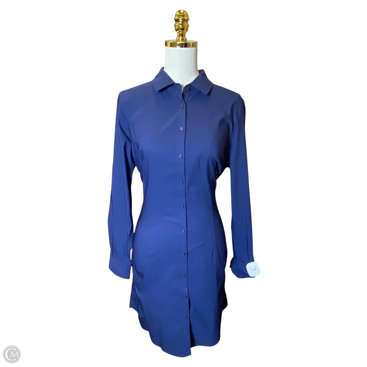 Dress Casual Midi By Clothes Mentor In Navy, Size: L