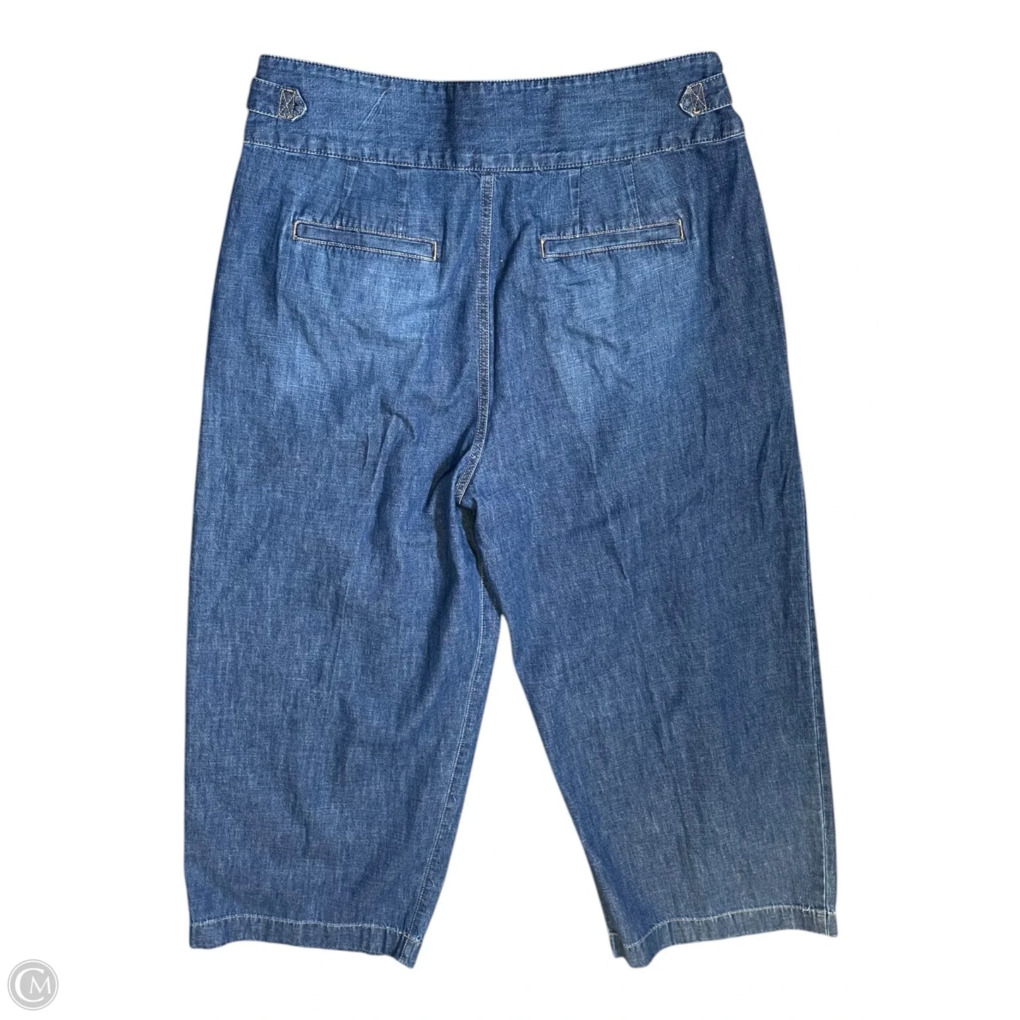 Jeans Wide Leg By Lauren By Ralph Lauren In Blue Denim, Size: 12