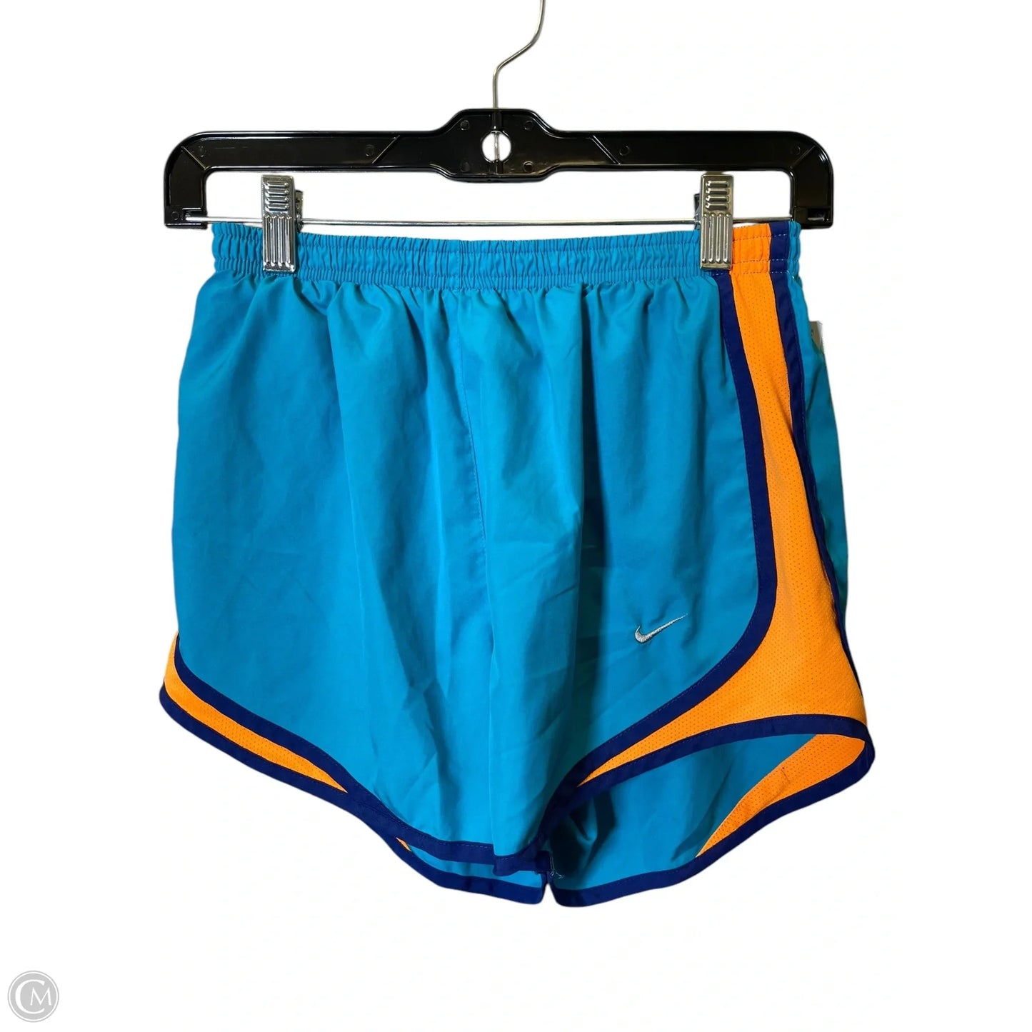 Athletic Shorts By Nike In Blue & Orange, Size: S