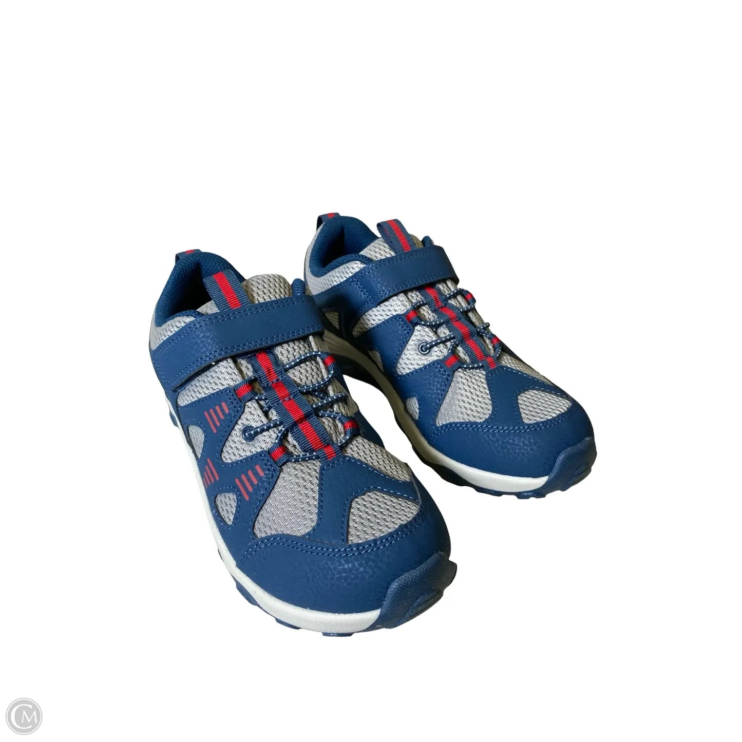 Shoes Hiking By Merrell In Blue & Grey, Size: 6