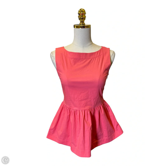 Top Sleeveless Designer By Kate Spade In Pink, Size: Xs