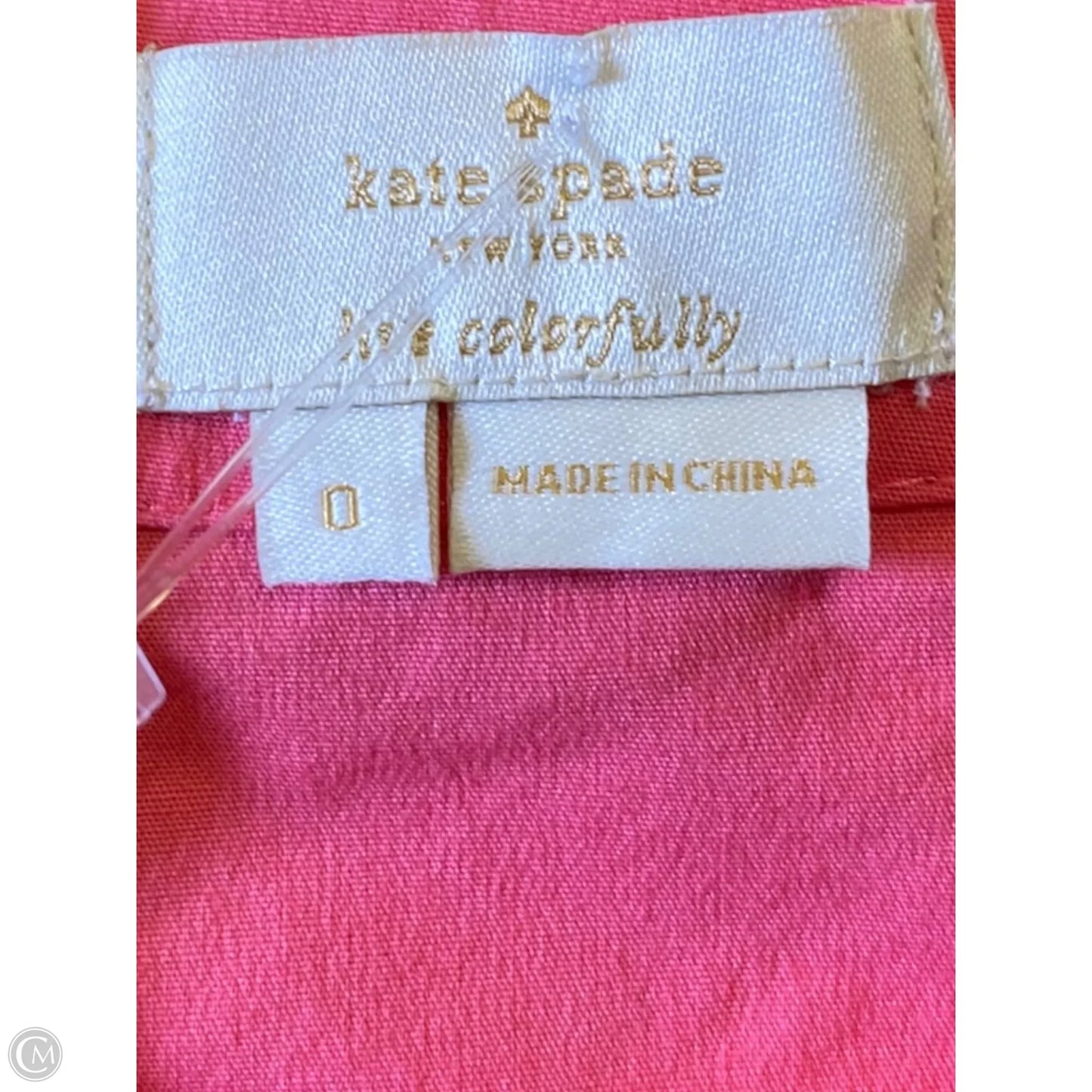 Top Sleeveless Designer By Kate Spade In Pink, Size: Xs