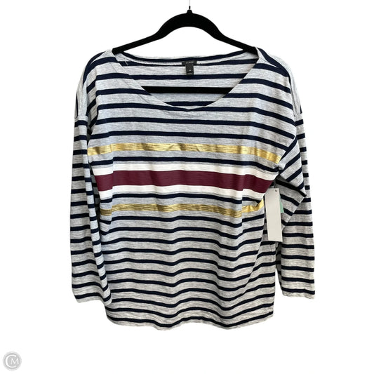 Top Long Sleeve By J. Crew In Multi-colored, Size: M