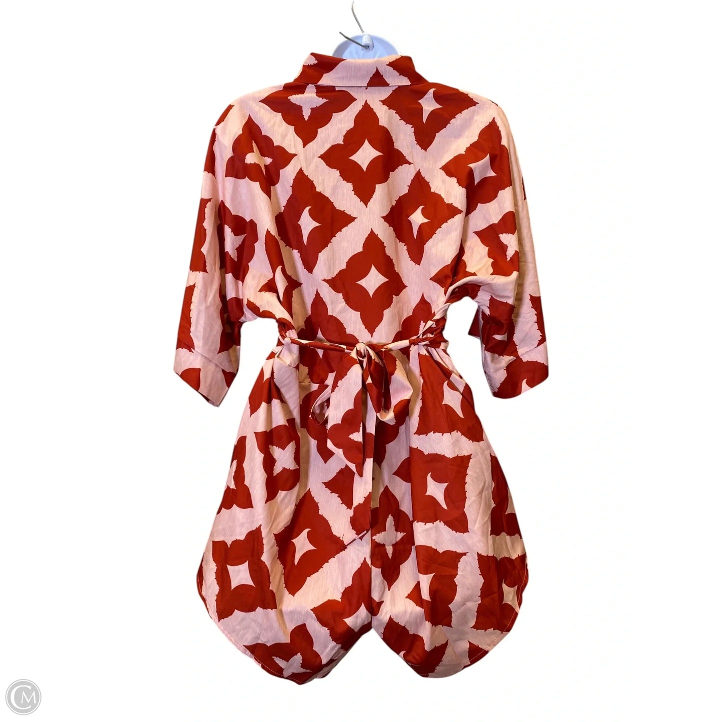Romper By Clothes Mentor In Pink & Red, Size: S
