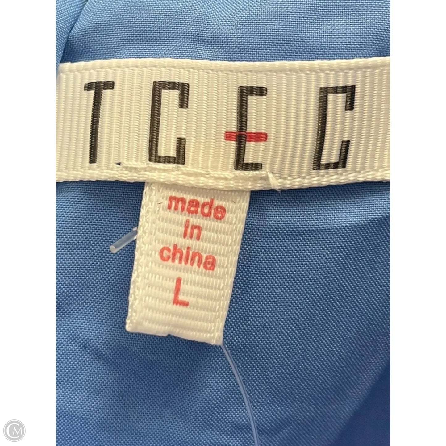 Top Sleeveless By Tcec In Blue, Size: L