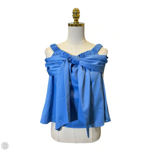 Top Sleeveless By Tcec In Blue, Size: M