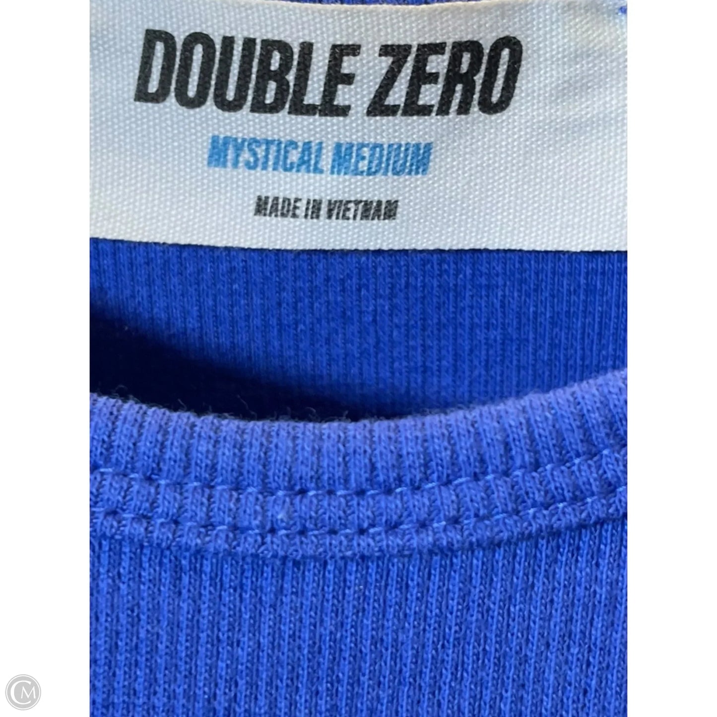 Top 2pc Sleeveless By Double Zero In Blue, Size: M