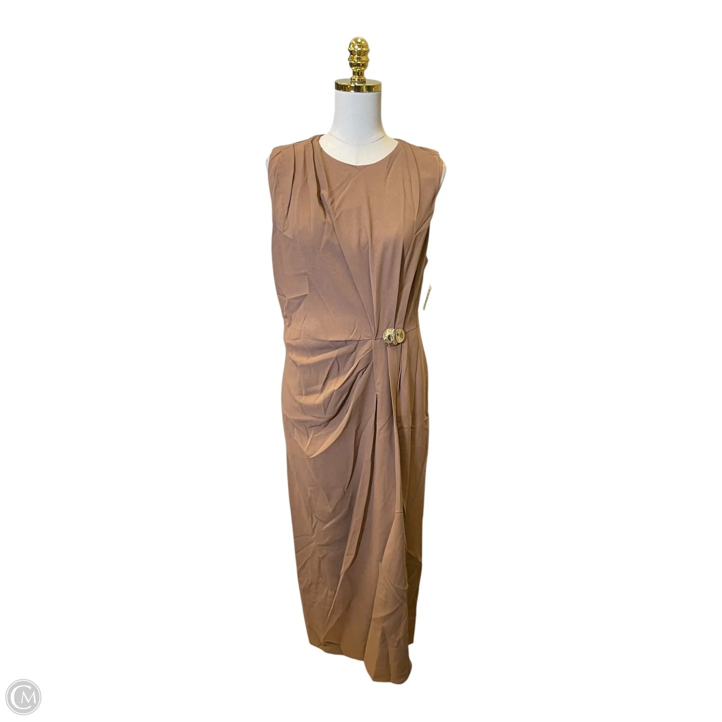 Dress Casual Midi By Entro In Brown, Size: L
