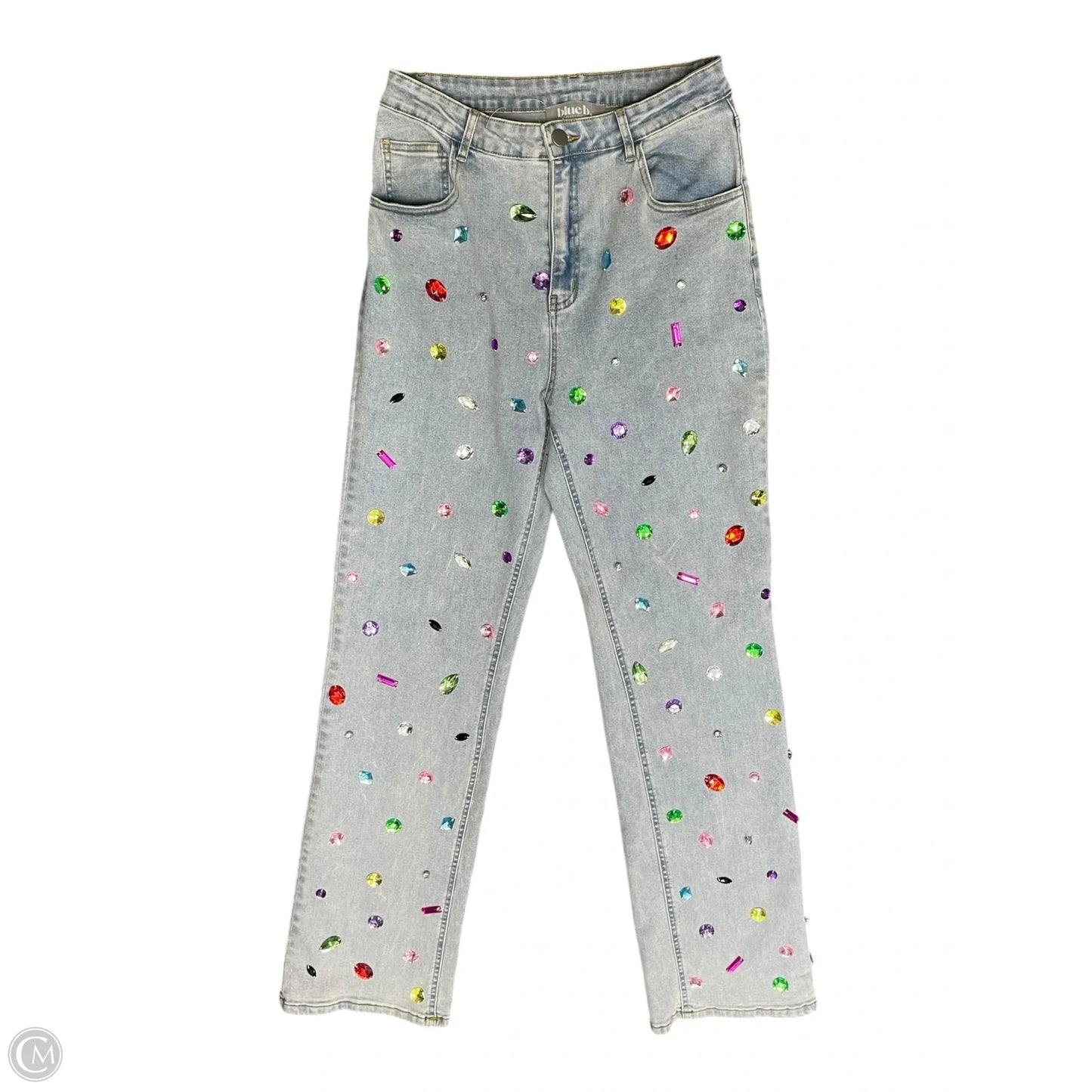 Jeans Straight By Blue B In Blue Denim, Size: S